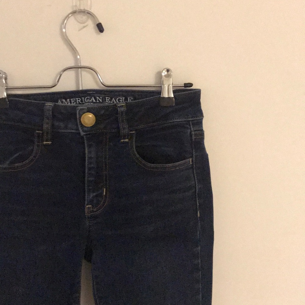 American Eagle Low Rise Jegging Women Dark Wash 0